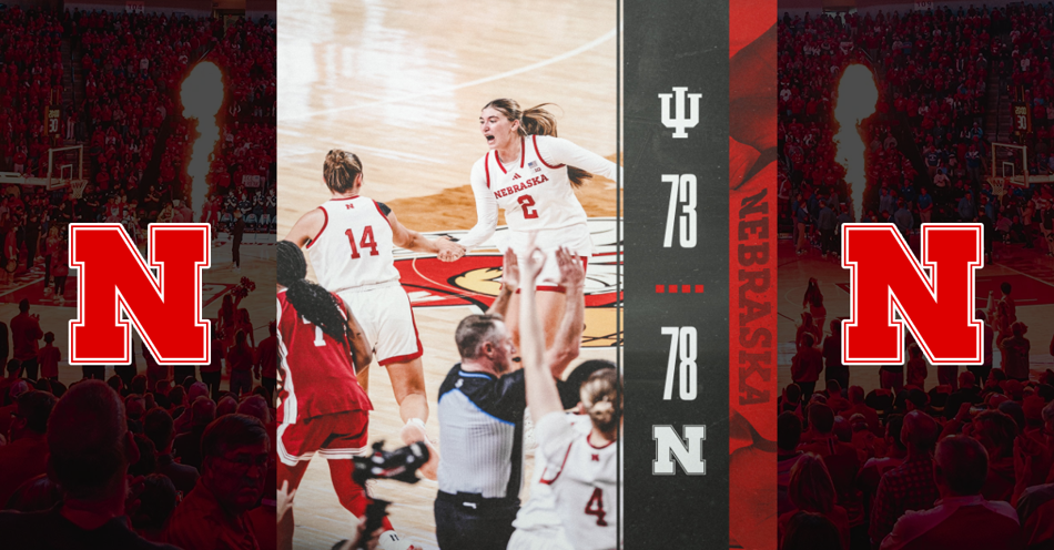 No. 25 Huskers Hold Off Hoosiers, 78-73