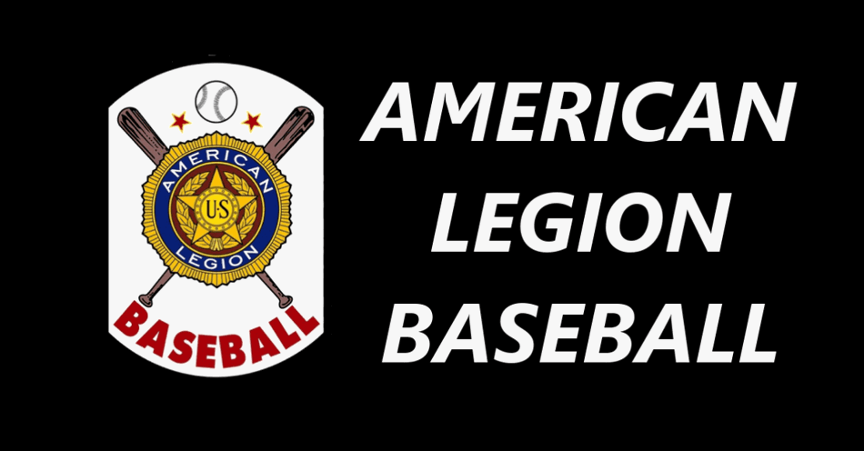 American Legion Basball Logo with the words American Legion Baseball to the right.