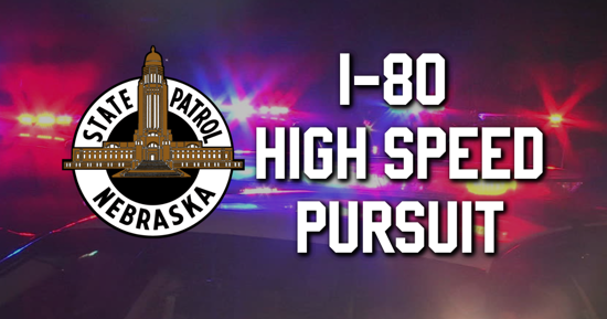 Nebraska State Patrol High Speed Pursuit