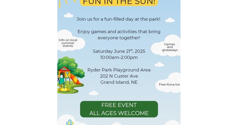 CDHD To Host Fun In The Sun Saturday 