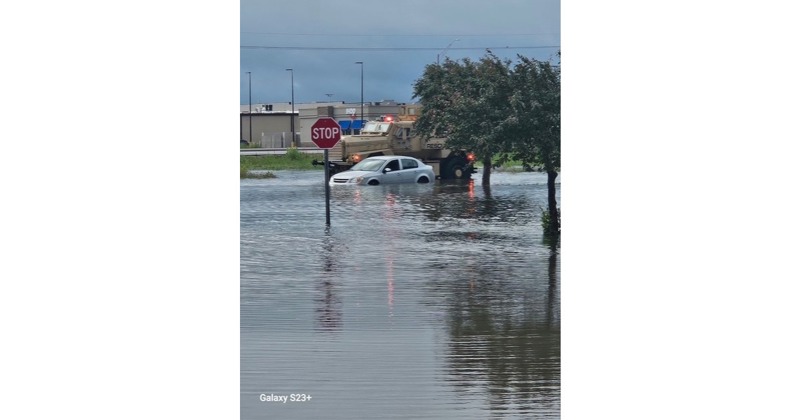 GIPD Deploys MRAP Vehicle To Help During Grand Island Flooding 